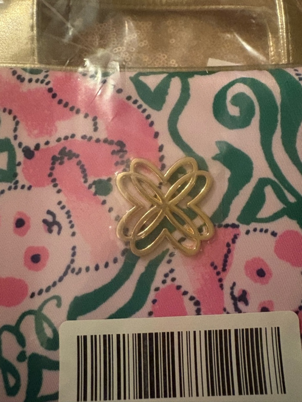 NWT Lilly Pulitzer Constance Cosmetic Case in pink Quartz Panda n Bows msrp $88 - Picture 8 of 12